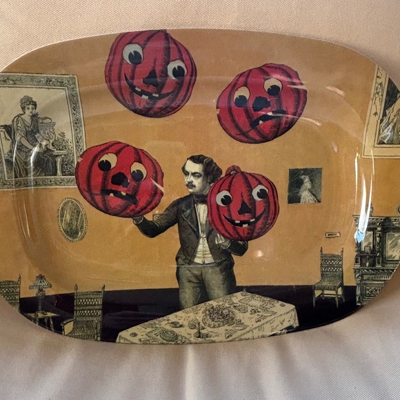 Pumpkin Juggler Serving Platter - Picture 1 of 3